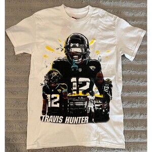 Pro Standard Travis Hunter Jacksonville Jaguars #12 Graphic T-Shirt White Size S